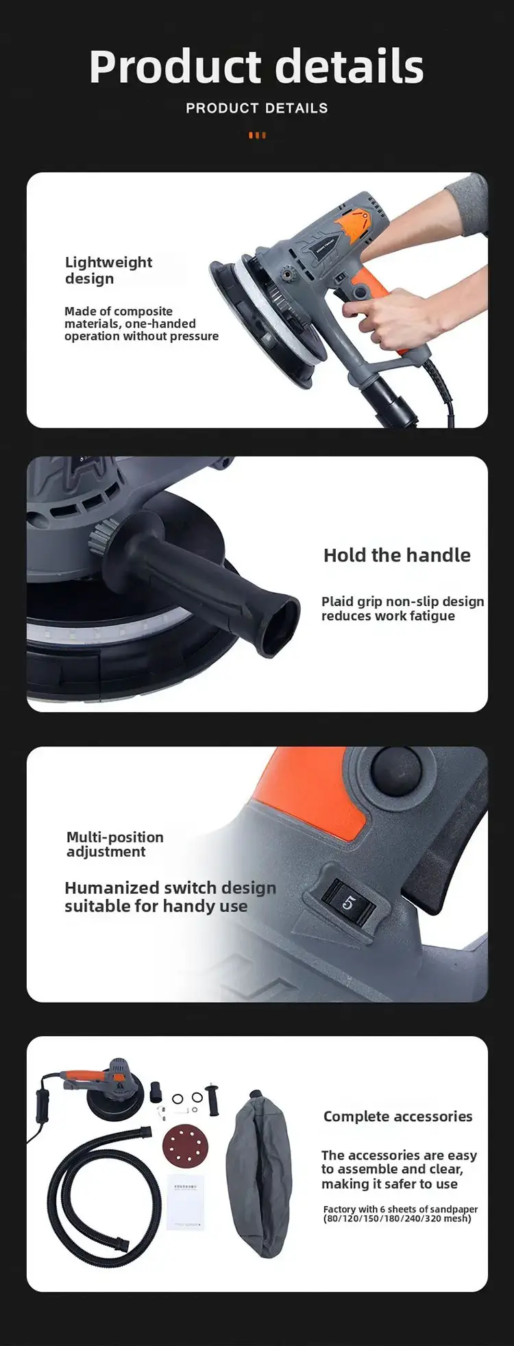 Propane Dust-free Wall Ground Concrete Grinder