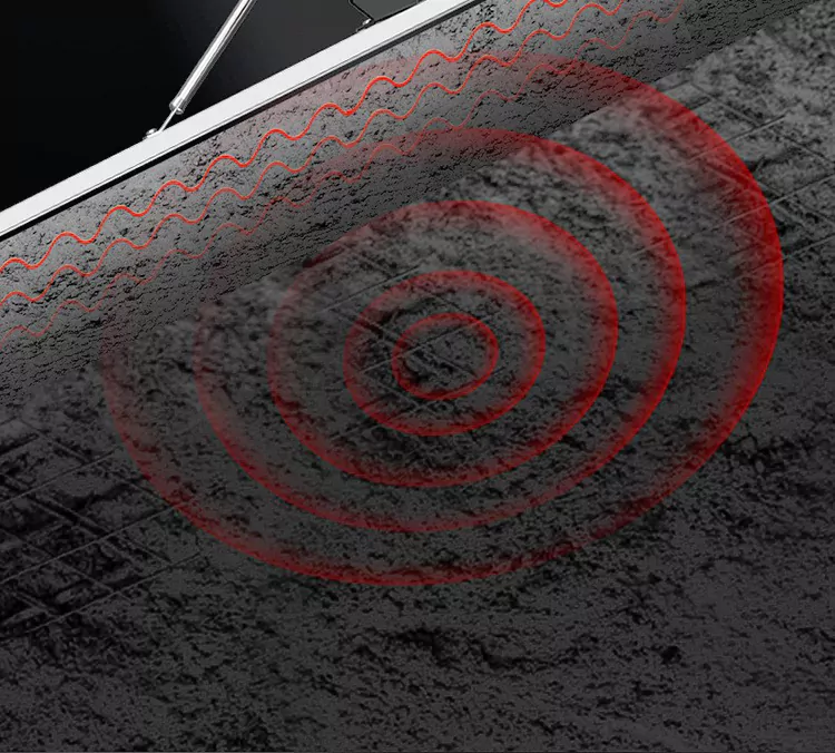 lithium battery digital display double-frequency vibration ruler